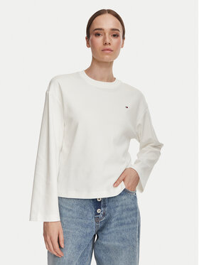Tommy Hilfiger Tommy Hilfiger Blūze WW0WW51740 Balts Relaxed Fit