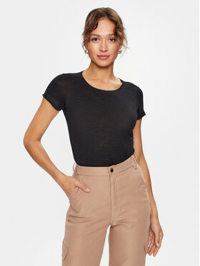 Sisley Sisley Тишърт 3FD4L11A2 Черен Regular Fit