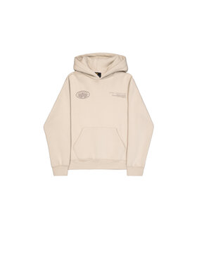 Alpha Industries Alpha Industries Bluza World Logo Backprint Hoodie Beżowy Loose Fit