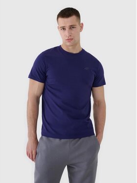 4F 4F Tričko 4FWMM00TTSHM2256-31S Modrá Regular Fit