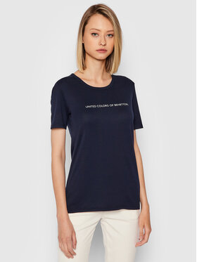 United Colors Of Benetton United Colors Of Benetton Футболка 3GA2E16A2 Cиній Regular Fit
