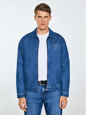 BIG STAR BIG STAR Kurtka jeansowa MALCOM_530_130 Granatowy Basic Fit