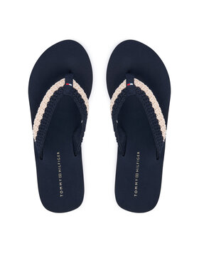 Tommy Hilfiger Tommy Hilfiger Varbavahesandaalid Th Wedge Crochet Summer Sandal FW0FW09420 Tumesinine