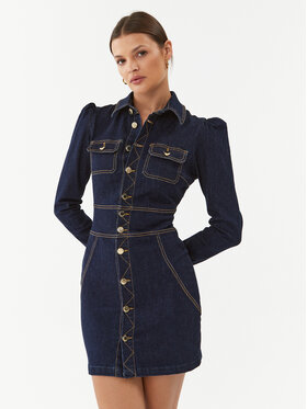 Silvian Heach Silvian Heach Jeanskleid Vestito Corto GPA23431VE Dunkelblau Regular Fit