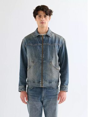 Wrangler Wrangler Kurtka jeansowa RAILRIDER JACKET Szary Regular Fit