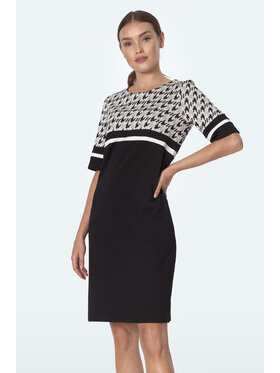 NIFE NIFE Sukienka dzianinowa S246 Kolorowy Classic Fit