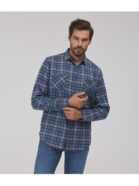Lee Cooper Lee Cooper Koszula jeansowa WARREN Niebieski Regular Fit