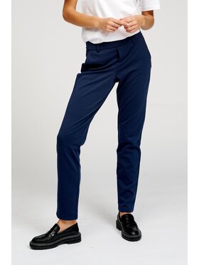 TeeShoppen TeeShoppen Spodnie garniturowe 'Perform Collection' Granatowy Slim Fit