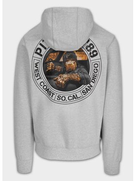 PITBULL PITBULL Bluza Bluza męska z kapturem DRIVING 3XL Szary Regular Fit