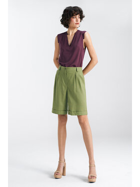 NIFE NIFE Elegantní šaty SD86 Zelená Relaxed Fit