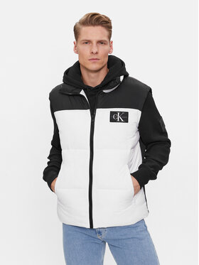 Calvin Klein Jeans Calvin Klein Jeans Vestă J30J324665 Alb Regular Fit