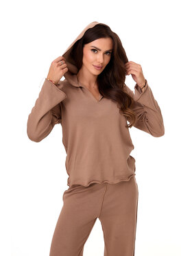 MANDRAGORA MANDRAGORA Bluza Comfy Beżowy Over Fit