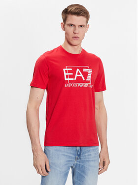 EA7 Emporio Armani EA7 Emporio Armani T-Shirt 3RPT81 PJM9Z 1451 Czerwony Regular Fit