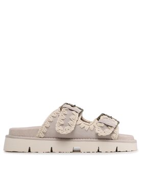 Mou Mou Σανδάλια New Bio With Buckles SW461005A Εκρού