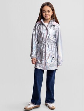 minoti minoti Kurtka przeciwdeszczowa 18COAT22 Srebrny Regular Fit