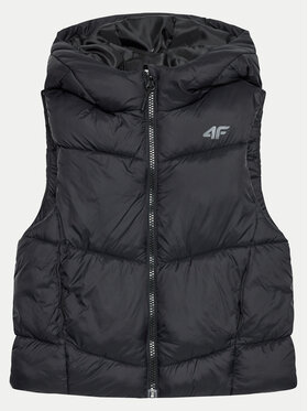 4F 4F Γιλέκο 4FJWAW24TVJAF129 Μαύρο Regular Fit