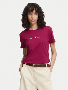 Beverly Hills Polo Club Beverly Hills Polo Club Póló P-SS26W-TS6510 Bordó Regular Fit