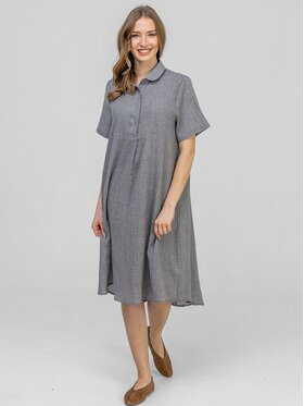 Perso Perso Letné šaty RBE266202F Sivá Regular Fit