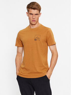 4F 4F Тишърт 4FAW23TTSHM0894 Бежов Regular Fit