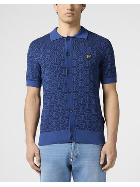 PHILIPP PLEIN PHILIPP PLEIN Polo 29922 Blu scuro Regular Fit
