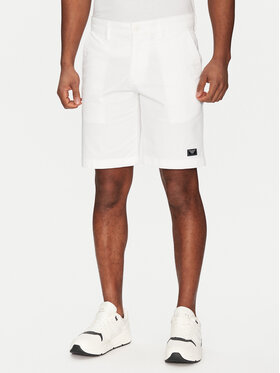 Emporio Armani Underwear Emporio Armani Underwear Šortky z materiálu EM000591 AF12336 U0002 Bílá Regular Fit