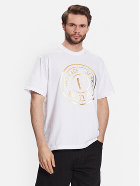Versace Jeans Couture Versace Jeans Couture T-shirt 74GAHT05 Bianco Regular Fit
