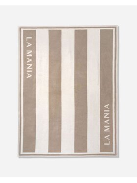 La Mania La Mania Koc Lari Stripes Beżowy