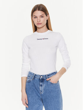 Tommy Jeans Tommy Jeans Blūze Serif Linear DW0DW14363 Balts Regular Fit