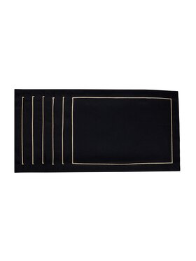 Roseberry Home Roseberry Home Podkładka na stół Royal Black Goldenline Czarny