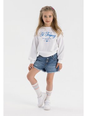 MINOTI MINOTI Bluza 22fleece49 Biały Regular Fit
