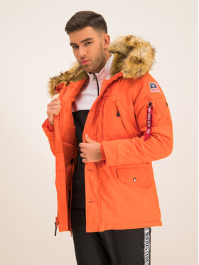 Alpha Industries Alpha Industries Kurtka zimowa Polar 123144 Pomarańczowy Regular Fit