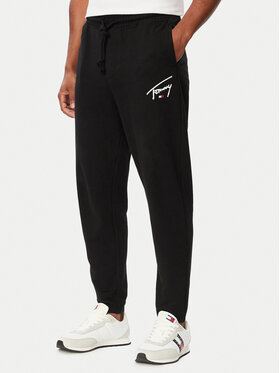 Tommy Jeans Tommy Jeans Pantaloni da tuta Signature DM0DM23593 Nero Regular Fit