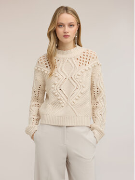 Motivi Motivi Maglione M621W004339N011 Bianco Regular Fit