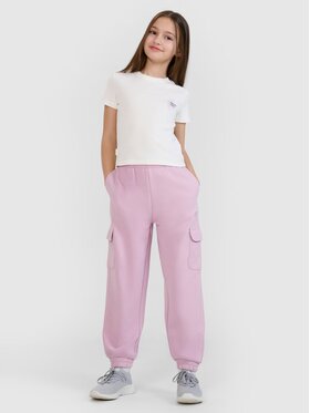 4F 4F Pantaloni da tuta 4FJWSS25TTROF1135-52S Rosa Regular Fit