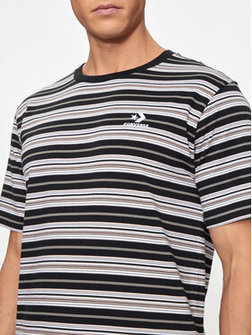 Converse Majica M Loose Fit Striped Tee 10027159-A01 Črna Loose Fit