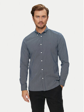 Tommy Hilfiger Tommy Hilfiger Camicia Micro Foulard MW0MW35813 Blu scuro Slim Fit