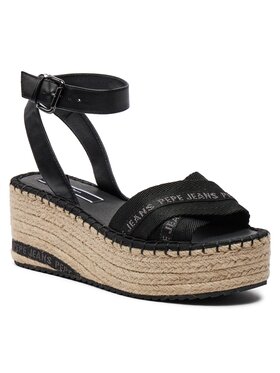 Pepe Jeans Espadrile Witney Cross PLS90669 Črna