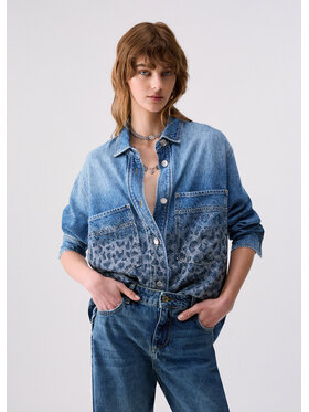 Liu Jo Liu Jo Kurtka jeansowa UF6197D037379112 Niebieski jasny Loose Fit