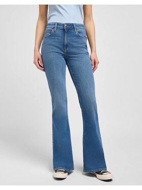 Lee Lee Jeansy LEE BREESE Niebieski Flared Leg