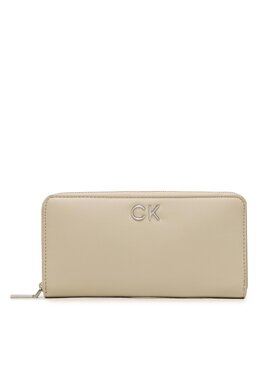 Calvin Klein Calvin Klein Große Damen Geldbörse Re-Lock Z/A Wallet Lg Pbl K60K610967 Beige