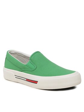 Tommy Jeans Tommy Jeans Kedai Slip On Canvas Color EM0EM01156 Žalia