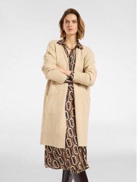 Elena Mirò Elena Mirò Cardigan M504Z000639N002 Écru Regular Fit