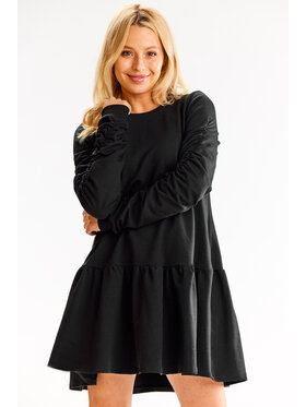 Infinite You Infinite You Úpletové šaty M314 Čierna Basic Fit