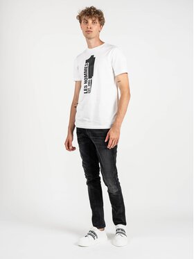 Les Hommes Les Hommes T-Shirt LLT205 721P | Round Neck T-Shirt Λευκό Regular Fit