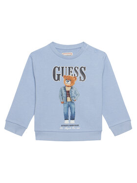 Guess Guess Mikina N6RQ03 KAD74 Modrá Regular Fit