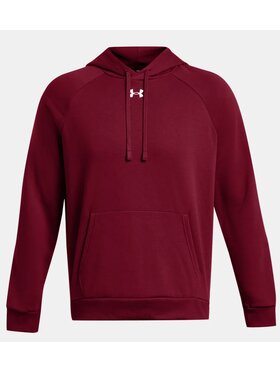 Under Armour Under Armour Bluza Rival Fleece Hoodie Czerwony Regular Fit