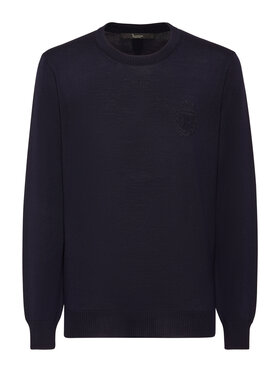 Billionaire Billionaire Longsleeve 15007 Błękitny Regular Fit