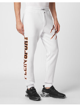Plein Sport Plein Sport Joggery 351 Biały Jogger Fit