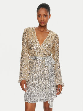 BARDOT BARDOT Коктейльна сукня 59110DB2 Золотий Regular Fit