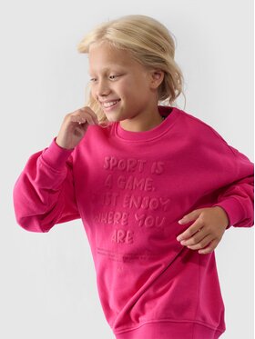 4F 4F Felpa 4FJWAW24TSWSF1214-55S Rosa Regular Fit